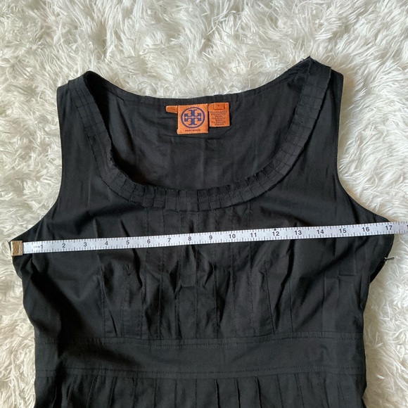 Tory Burch Black Pleated A-Line Dress – Size 8 | Cotton Blend - Picture 8 of 11
